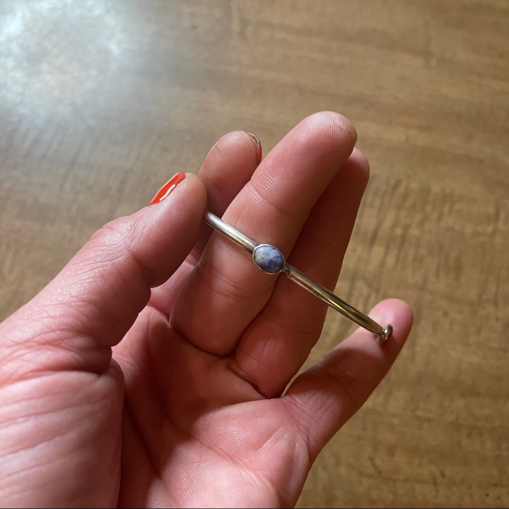 Sterling Silver Multiple Colored Stone Bracelet - image 6